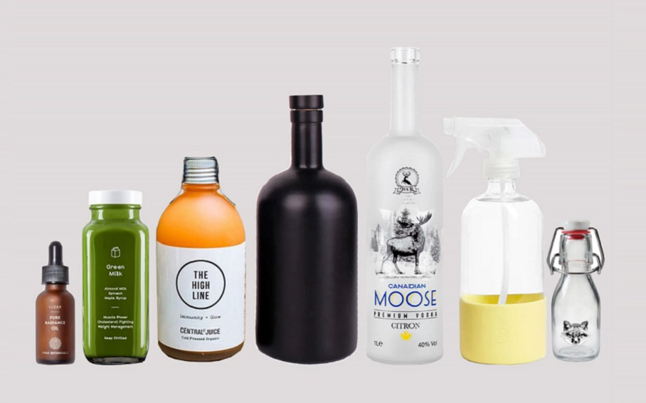 მორგებული მინის ბოთლი