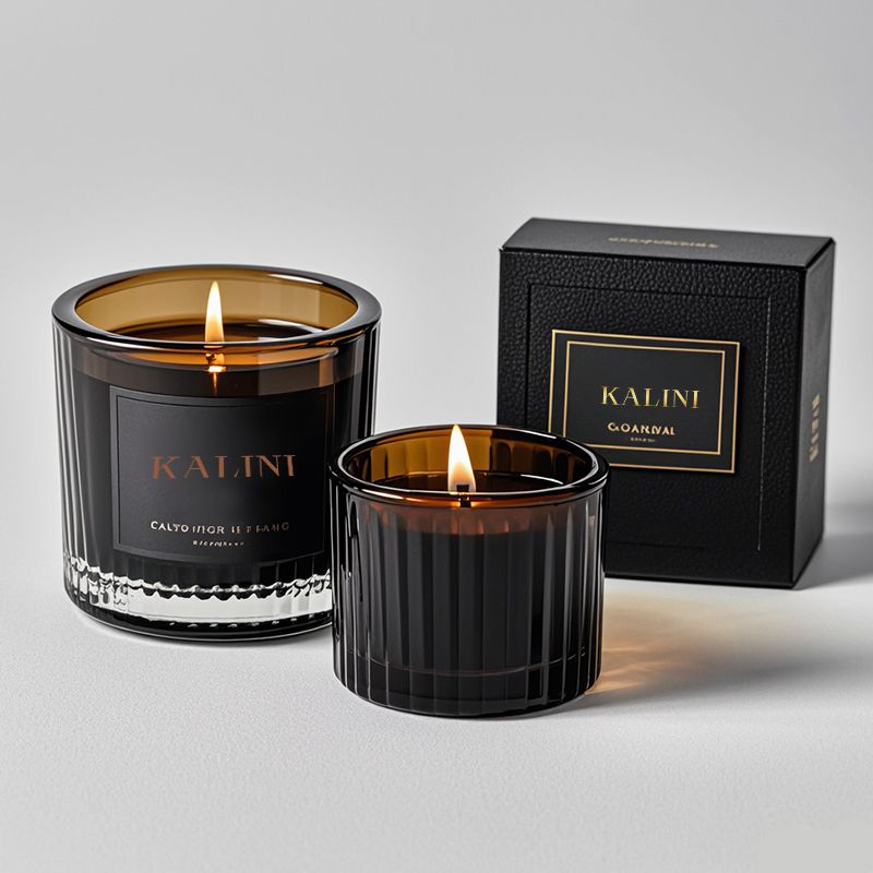 საბითუმო ქარვის სანთლის ქილები